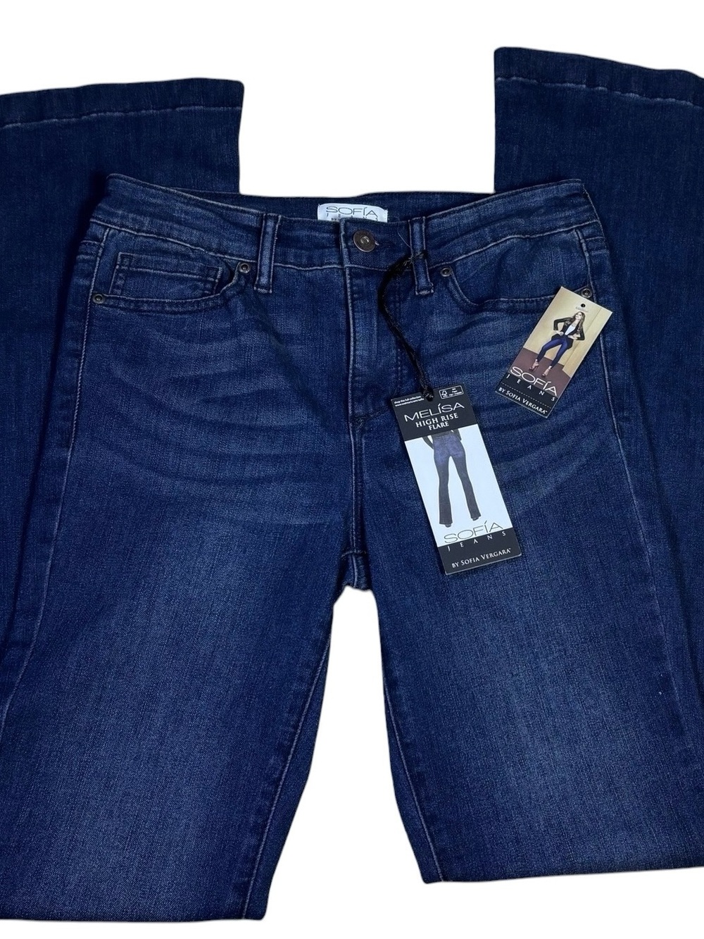 Sofia Jeans by‎ Sofia Vergara High Rise Flare Jeans Size 2 NWT Stretch